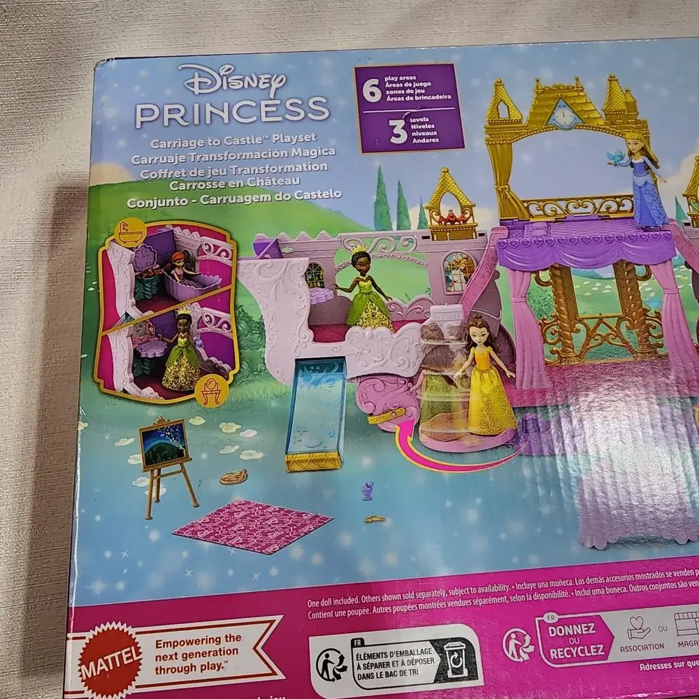 Disney princess carriage to castle Set with aurora